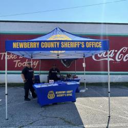 Sheriff's office outdoor info booth